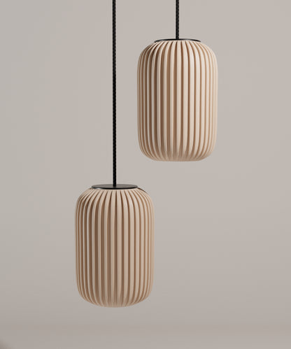 Boja Duo Pendelleuchte kabellos in Beige